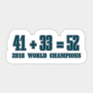 Championship math! Sticker